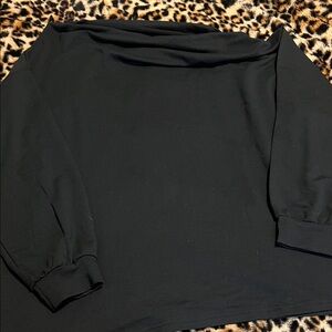 Black off the shoulder dress